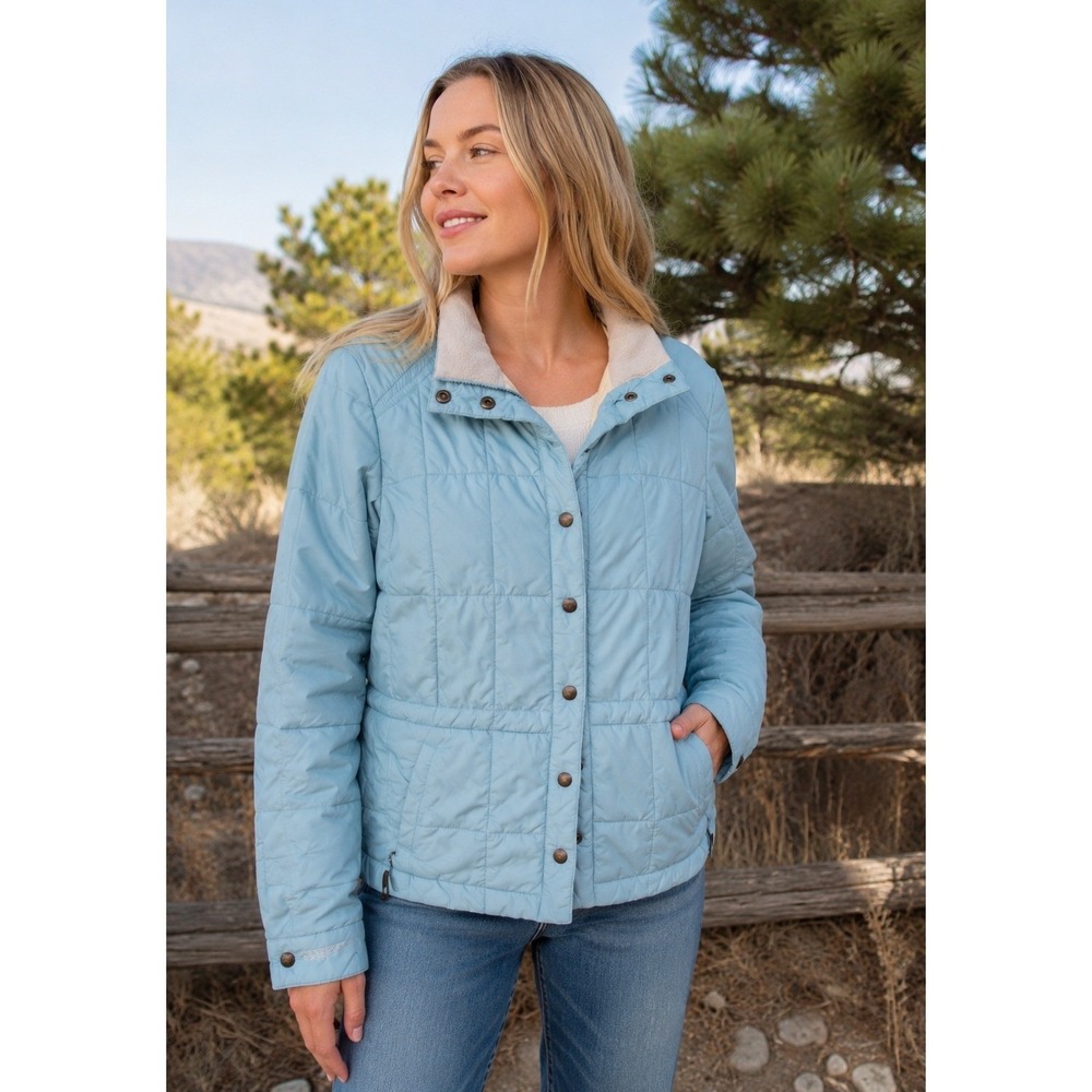 Klim Waverly Quilted Jacket Womens Medium Light Blue Thinsulate Insulated 4082